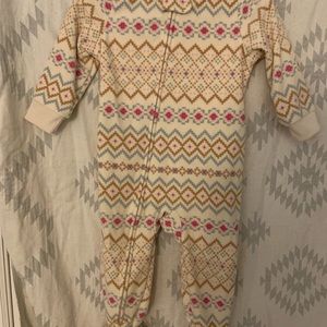 Carter’s fleece footed pajamas in various sizes